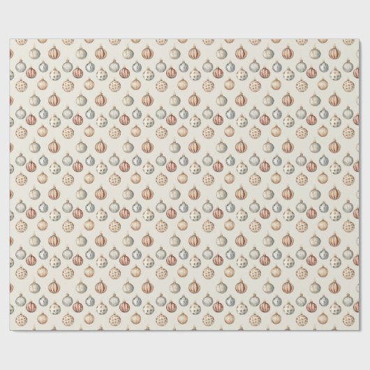 Boho Kerstversieringen Warm  Winter Cadeaupapier (Vlak)