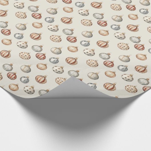 Boho Kerstversieringen Warm  Winter Cadeaupapier (Hoek)