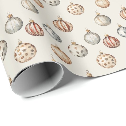 Boho Kerstversieringen Warm  Winter Cadeaupapier (Rol Hoek)