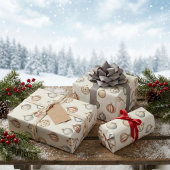 Boho Kerstversieringen Warm  Winter Cadeaupapier