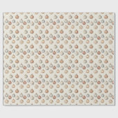 Boho Kerstversieringen Warm  Winter Cadeaupapier (Vlak)