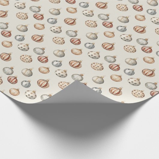 Boho Kerstversieringen Warm  Winter Cadeaupapier (Hoek)