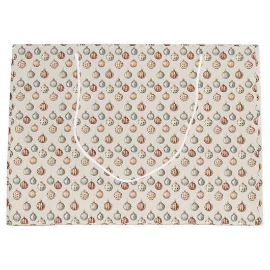 Boho Kerstversieringen Warm  Winter Groot Cadeauzakje (Voorkant)