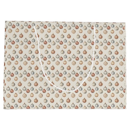 Boho Kerstversieringen Warm  Winter Groot Cadeauzakje (Achterkant)