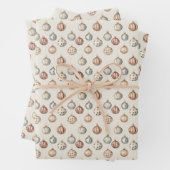 Boho Kerstversieringen Warm  Winter Inpakpapier Vel (In situ)