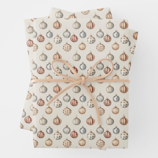 Boho Kerstversieringen Warm  Winter Inpakpapier Vel (In situ)