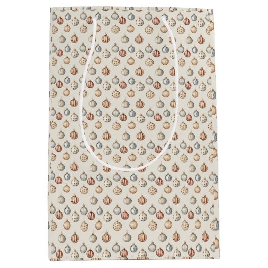 Boho Kerstversieringen Warm  Winter Medium Cadeauzakje (Voorkant)