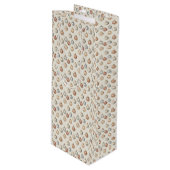 Boho Kerstversieringen Warm  Winter Wijn Cadeautas (Voorkant Gekanteld)