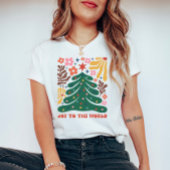 Boho kerstvreugde voor de wereld t-shirt