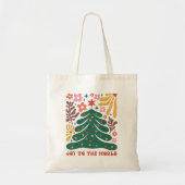 Boho kerstvreugde voor de wereld tote bag (Voorkant)