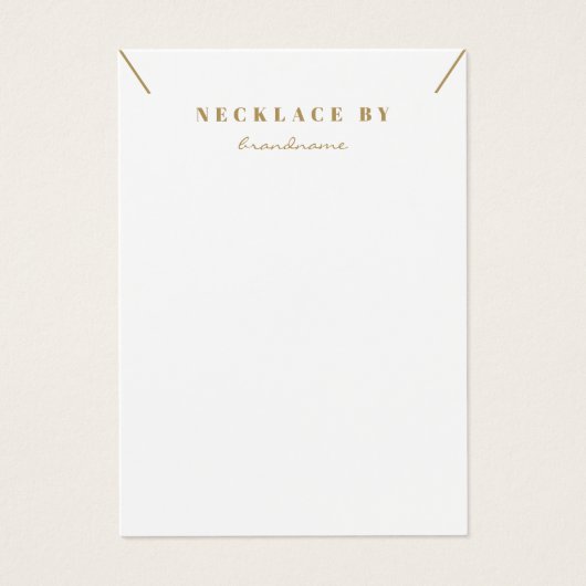 Boho Ketting Display Photo Card Visitekaartje (Voorkant)