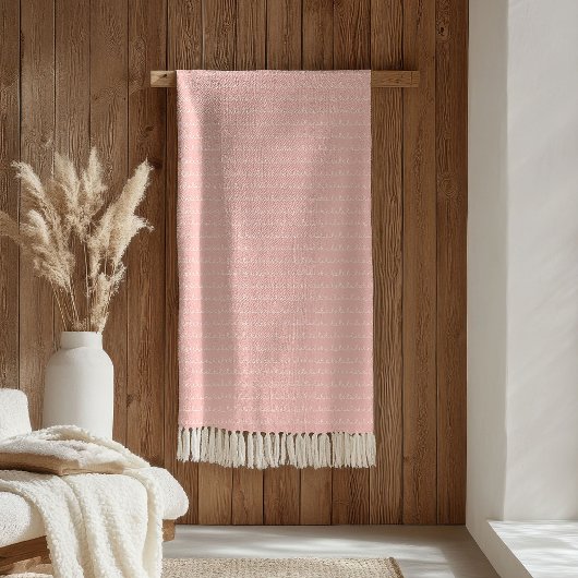 Boho Kids Deken Pastel Roze Wit Knus Gemak