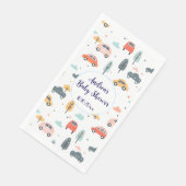 Boho Kinder auto's, bomen en wolken Patroon Baby s Servet (Hoek)