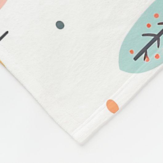 Boho Kinder auto's, bomen en wolkenpatronen Fleece Deken (Hoek)