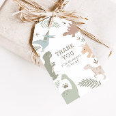 Boho Kinder Dinosaur-Theme Birthday Dank u Labels Cadeaulabel
