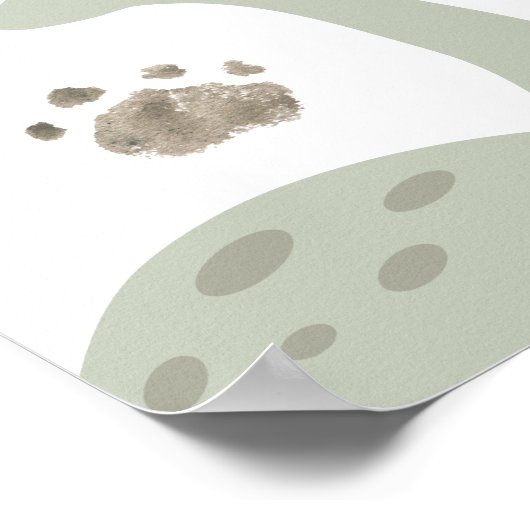 Boho Kinder Dinosaur-Theme Birthday Sign Poster (Hoek)