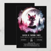 Boho Kinder kattenverjaardag Kaart (Voorkant / Achterkant)
