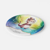 Boho Kinder Otter Verjaardag Papieren Bordje (Gekanteld)