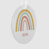 Boho Kinder regenboog foto Ornament (voorkant)