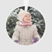 Boho Kinder regenboog foto Ornament (achterkant)