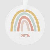 Boho Kinder regenboog foto Ornament (voorkant)