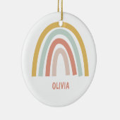 Boho Kinder regenboog Keramisch Ornament (Rechts)
