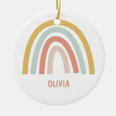 Boho Kinder regenboog Keramisch Ornament (Voorkant)