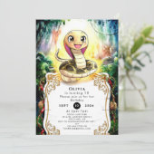 Boho Kinder Snake Verjaardag Kaart (Staand voorkant)