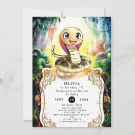 Boho Kinder Snake Verjaardag Kaart