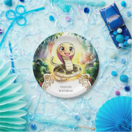 Boho Kinder Snake Verjaardag Papieren Bordje