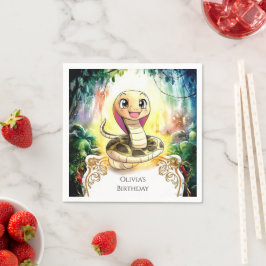 Boho Kinder Snake Verjaardag Servet