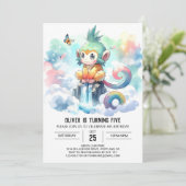 Boho Kinderen Aap Verjaardag Kaart (Staand voorkant)