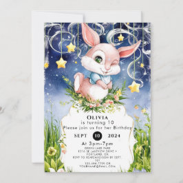 Boho Kinderen Bunny Verjaardag Kaart