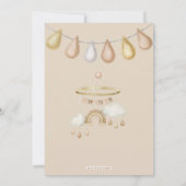 Boho kinderkamer Baby shower Genderneutraal Kaart (Achterkant)