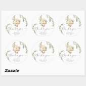 Boho-kinderkamer babymek outfit dank je ronde sticker (Vel)