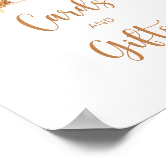 Boho kinderkamer beer mobiele Kaarten en geschenke Poster (Hoek)