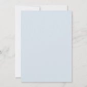 Boho-kinderkamer Blauwe Baby Shower Kaart (Achterkant)