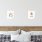 Boho kinderkamer schattige waterverf dieren muurkunst sets (Slaapkamer)