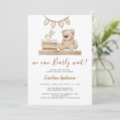 Boho-kinderkamer-speelgoed baby shower kaart (Staand voorkant)