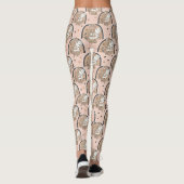 Boho kinderkamer teddyberen met regenbogen - Aards Leggings (Achterkant)