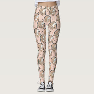Boho kinderkamer teddyberen met regenbogen - Aards Leggings