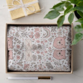 Boho kinderkamer teddyberen met regenbogen - Aards Tissuepapier (Geschenk)
