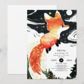 Boho Kindervos Verjaardag Kaart (Voorkant / Achterkant)