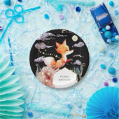 Boho Kindervos Verjaardag Papieren Bordje (Feest)