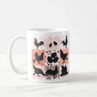 Boho Kippen Cottagecore Esthetische Retro Bloemen Koffiemok