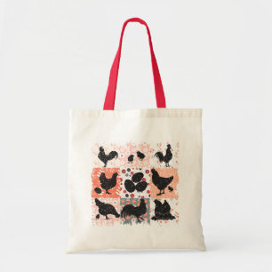 Boho Kippen Cottagecore Esthetische Retro Bloemen Tote Bag