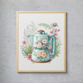 Boho Kitchen Cotvoordcore Waterverf Coffee Poster