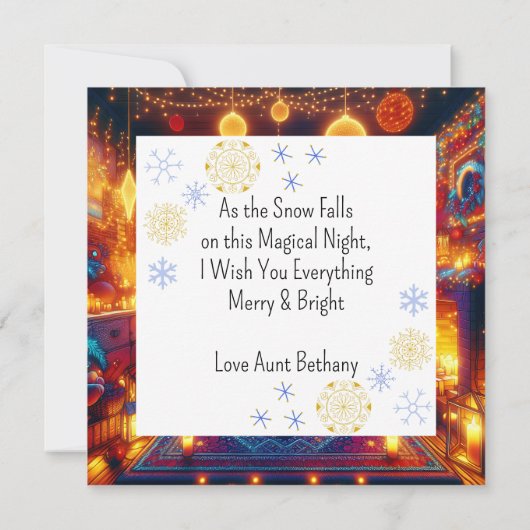 Boho Kitsch Woonkamer Kerstmis (Achterkant)