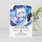 Boho Kitten Magic Verjaardag Kaart (Staand voorkant)