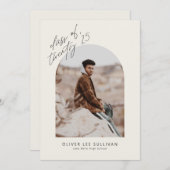 Boho klas van 2025 boog foto afstudeer aankondigin aankondiging (Voorkant / Achterkant)